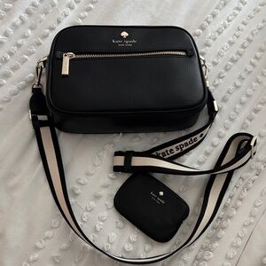 Kate Spade Black Crossbody Bag - Emma Camera Bag